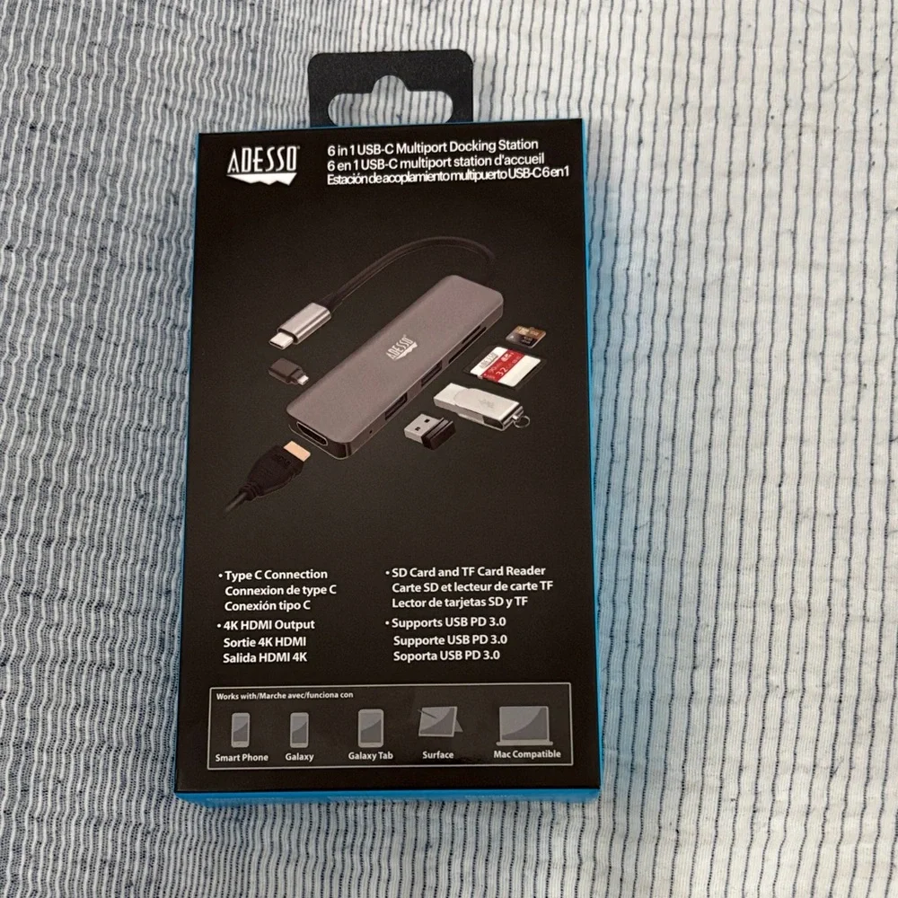 Silver USB-C Multiport Adapter